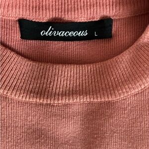 Olivaceous Blush Knit Top